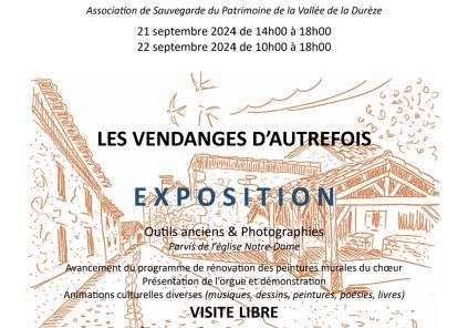 Journées Européennes du Patrimoine : Exposition « Les Vendanges d’Autrefois »