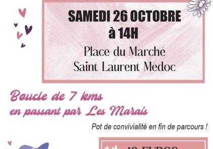 Octobre Rose 2024 : Marche solidaire à Saint-Laurent-Médoc