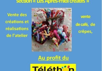 Téléthon : Vente de créations et de réalisations