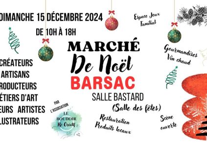 Marché de Noël de Barsac Le 15 déc 2024