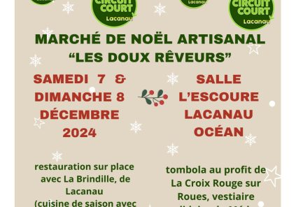 Marché artisanal de Noël « Les Doux Rêveurs » organisé par l’association Circuit Court