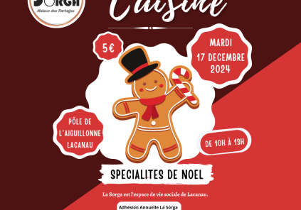 Atelier : cuisine avec la Sorga - Détox après les... Du 17/12/2024 au 21/1/2025