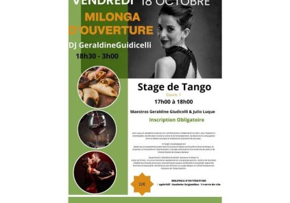 Stage de Tango à Bourg Du 18/10/2024 au 30/6/2025