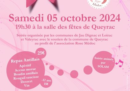 Soirée caritative au profit de l’association Octobre Rose